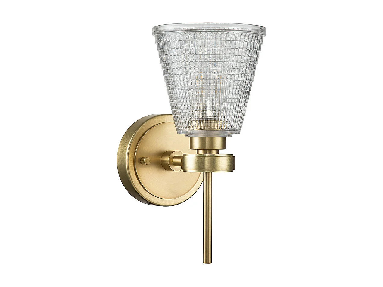 Elstead Gunnislake Lampada da parete in ottone spazzolato, IP44