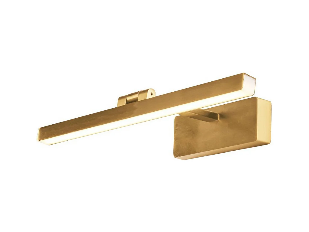Searchlicht Corfu 40 cm Bilderleuchte aus satiniertem Messingmetall