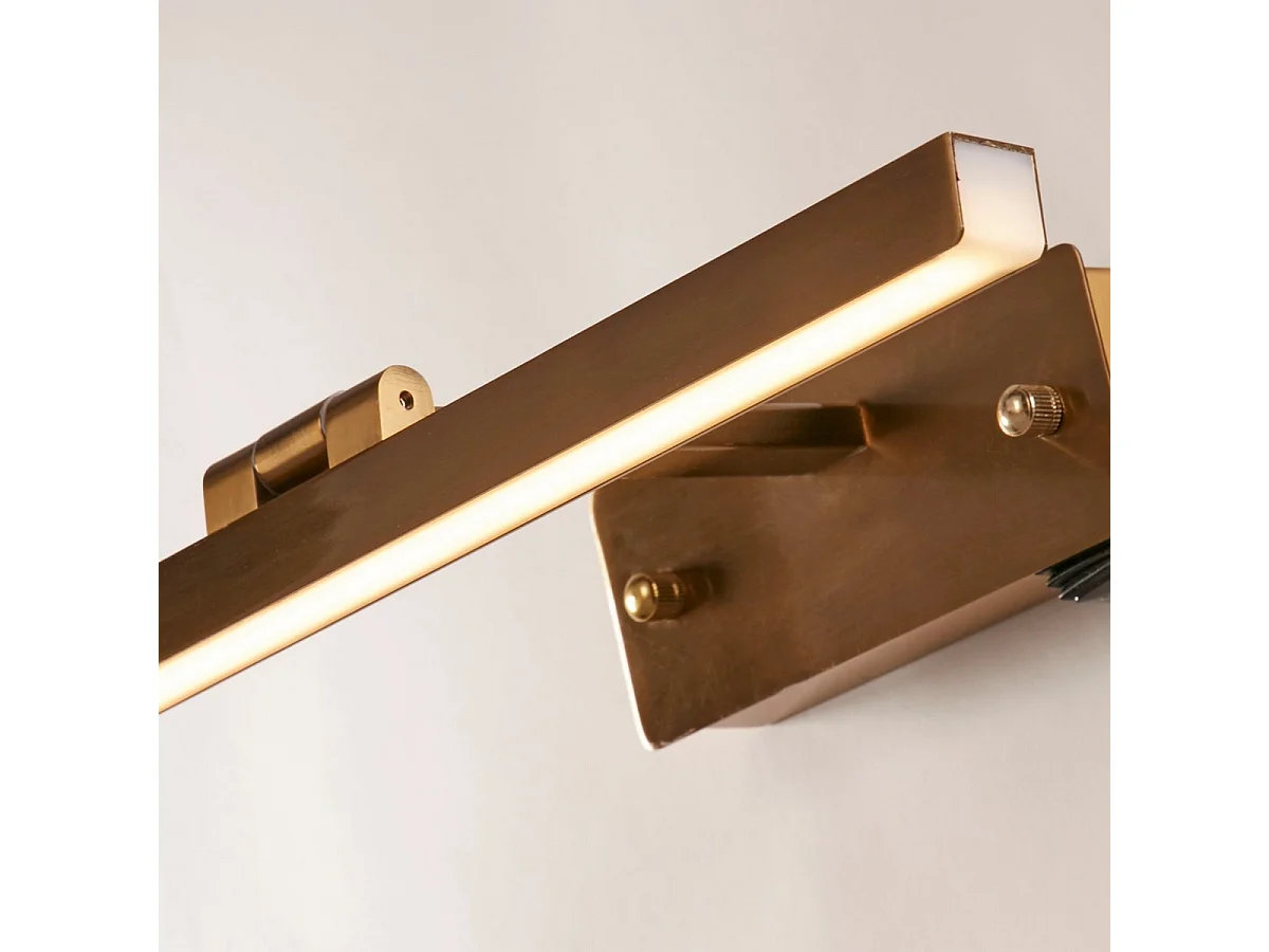 Searchlight Corfu Lámpara para cuadros de 40 cm, metal de latón satinado