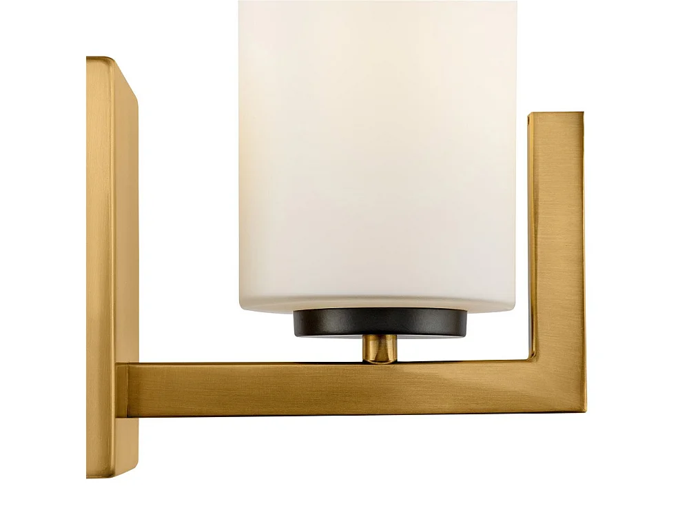 Maytoni Fortano Lampada da parete moderna in ottone Fortano con paralume in vetro