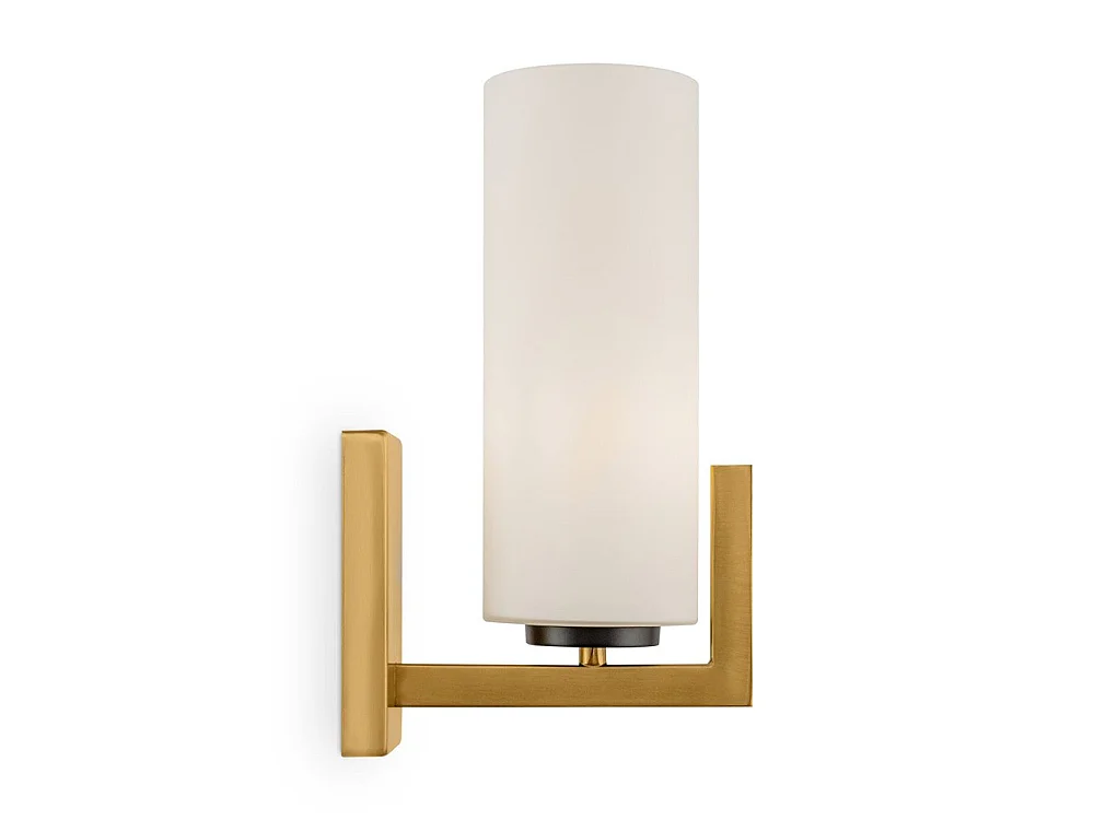 Maytoni Fortano Lampada da parete moderna in ottone Fortano con paralume in vetro