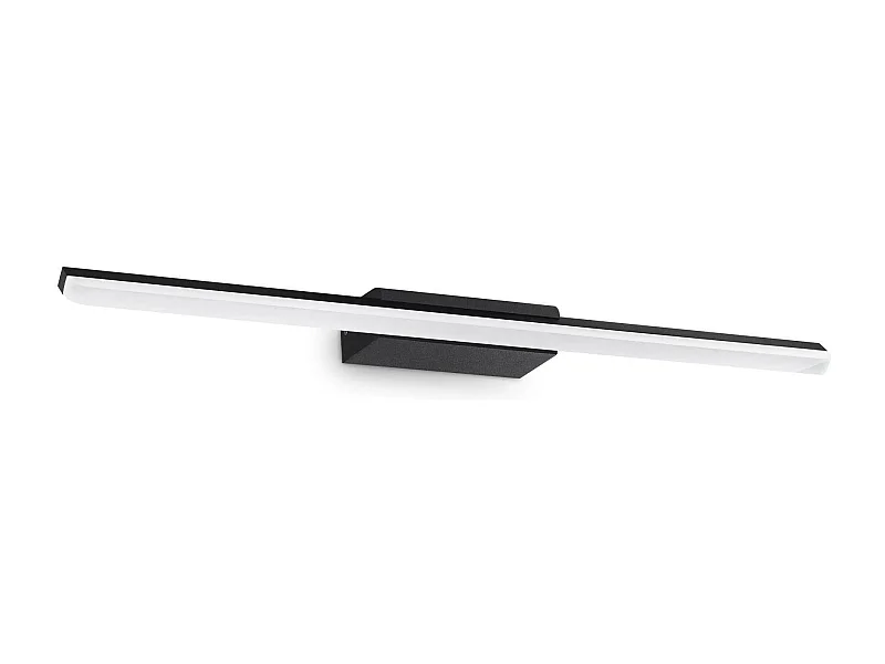 Ideal Lux RIFLESSO Integrierte LED-Badezimmer-Überspiegelleuchte, Schwarz, 1800 lm, 3000 K, IP44