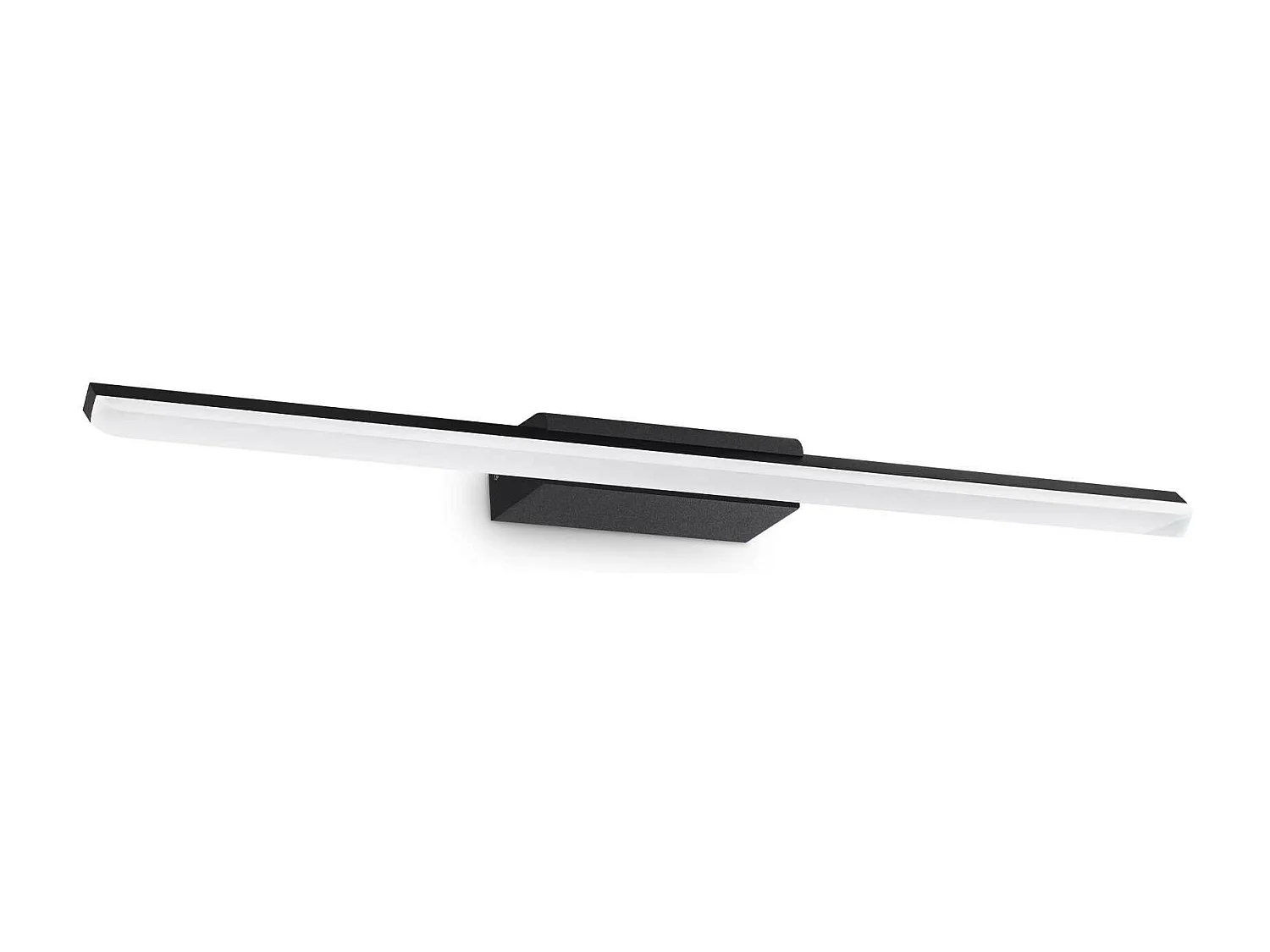 Ideal Lux RIFLESSO Integrierte LED-Badezimmer-Überspiegelleuchte, Schwarz, 1800 lm, 3000 K, IP44