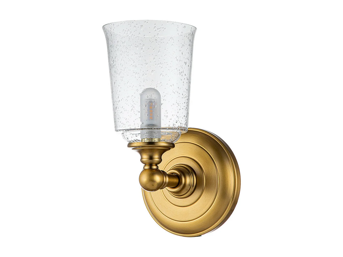 Elstead Feiss Hugeunot Lampada da parete in ottone brunito, IP44