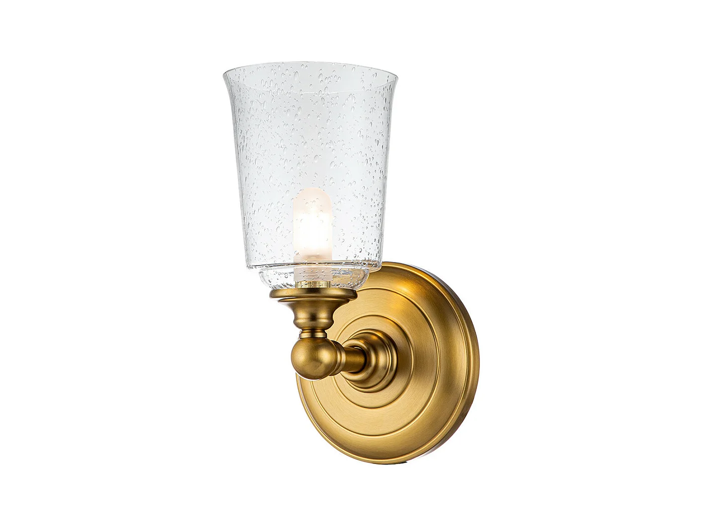 Elstead Feiss Hugeunot Lampada da parete in ottone brunito, IP44