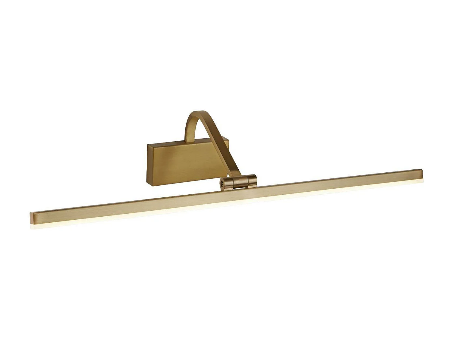 Searchlight Picture Lights - Applique da parete con 1 luce LED integrata, oro spazzolato