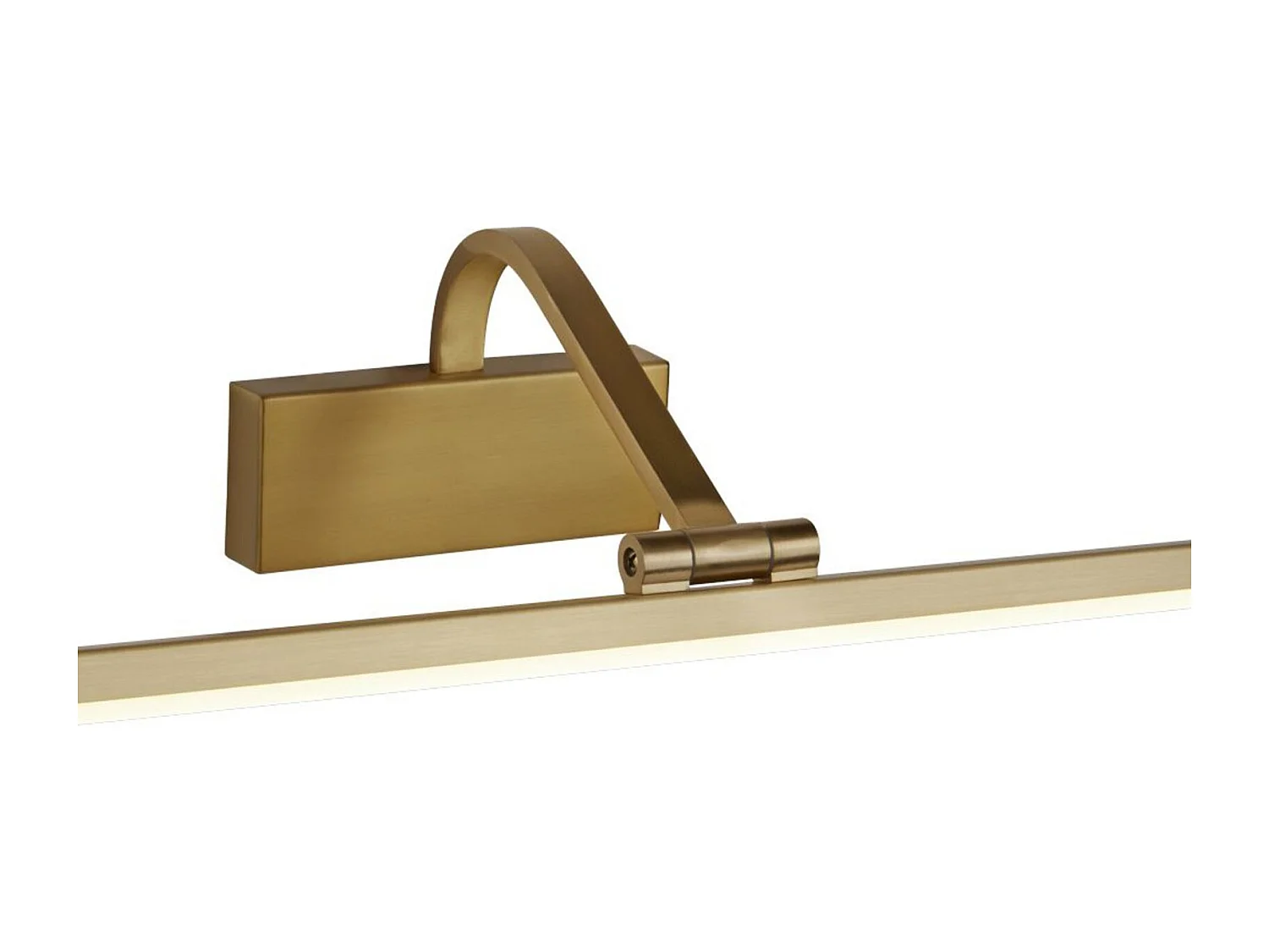 Searchlight Picture Lights - Applique da parete con 1 luce LED integrata, oro spazzolato