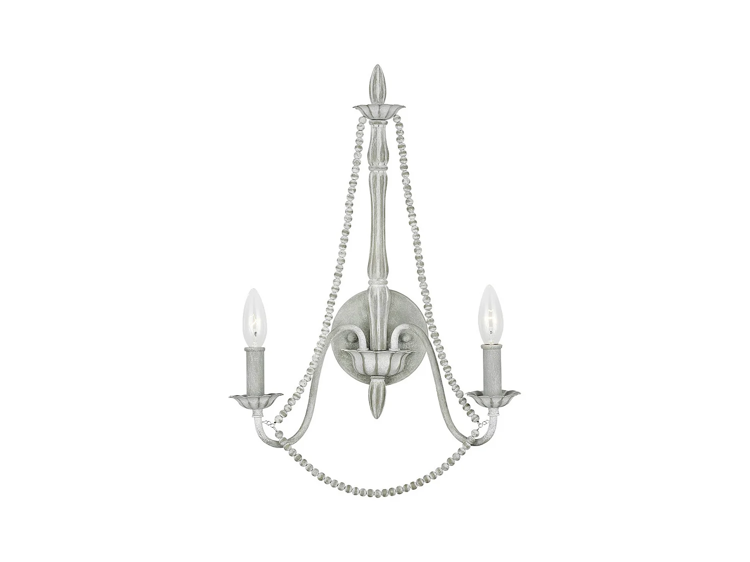 Maryville Applique a 2 luci Feiss grigio lavato