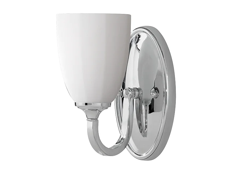 Elstead Perry - 1 Licht Innenkerze Wandleuchte Chrom poliert IP44, G9