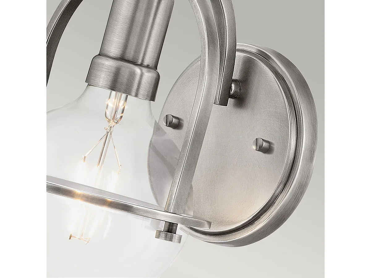 Elstead Hinkley Somerset Vägglampa Borstad Nickel