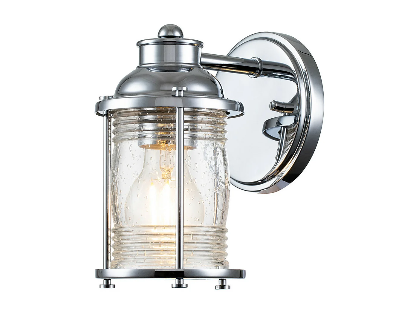 Elstead Kichler Ashland Vägglampa polerad krom, IP44