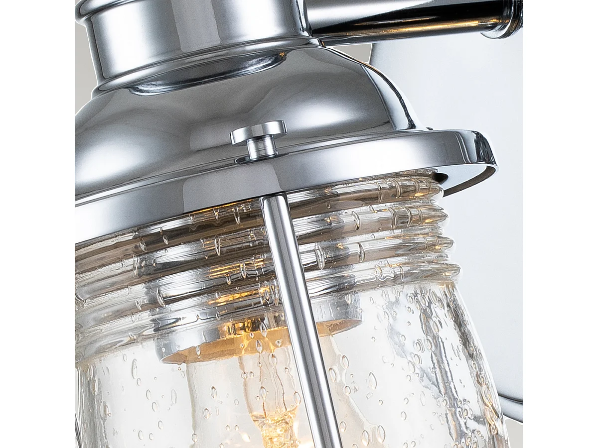 Elstead Kichler Ashland Vägglampa polerad krom, IP44