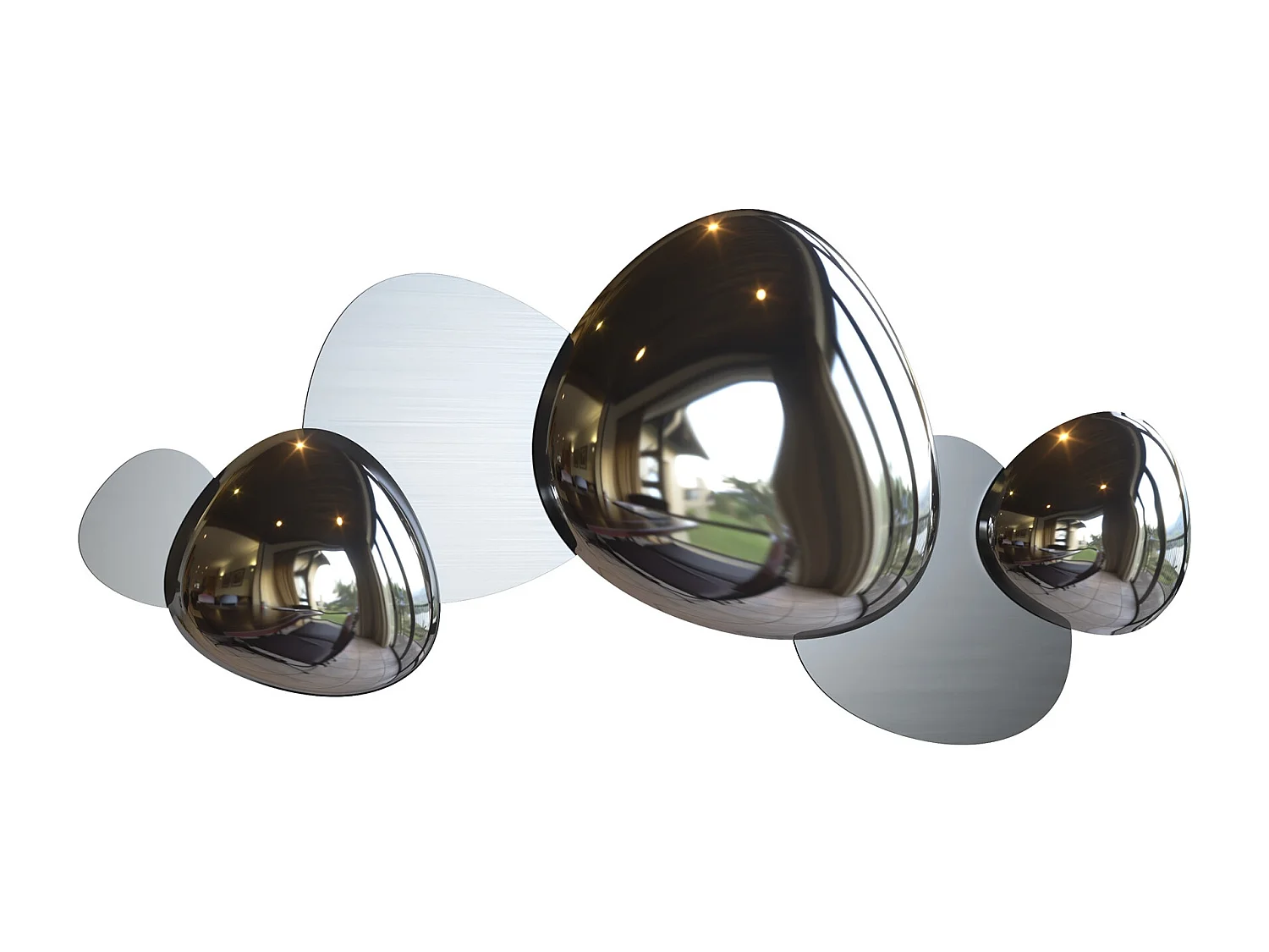 Maytoni Jack-stone Applique murale LED intégrée moderne nickel, 3000K