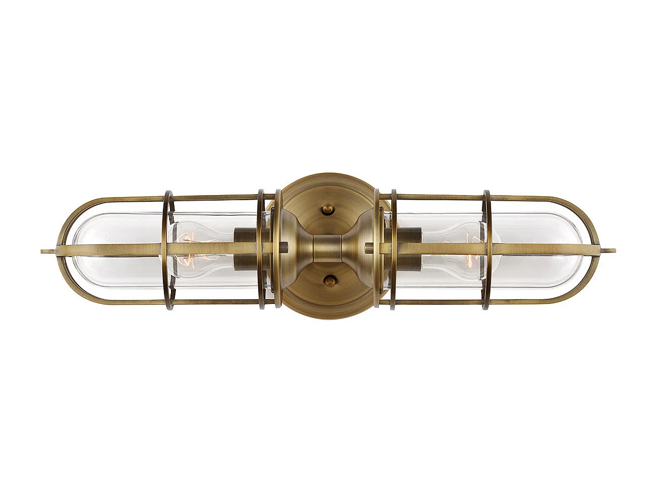 Urban Restoration Applique a 2 luci Feiss Ottone antico scuro IP44