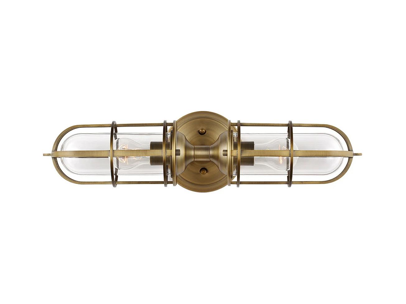 Urban Restoration Applique a 2 luci Feiss Ottone antico scuro IP44