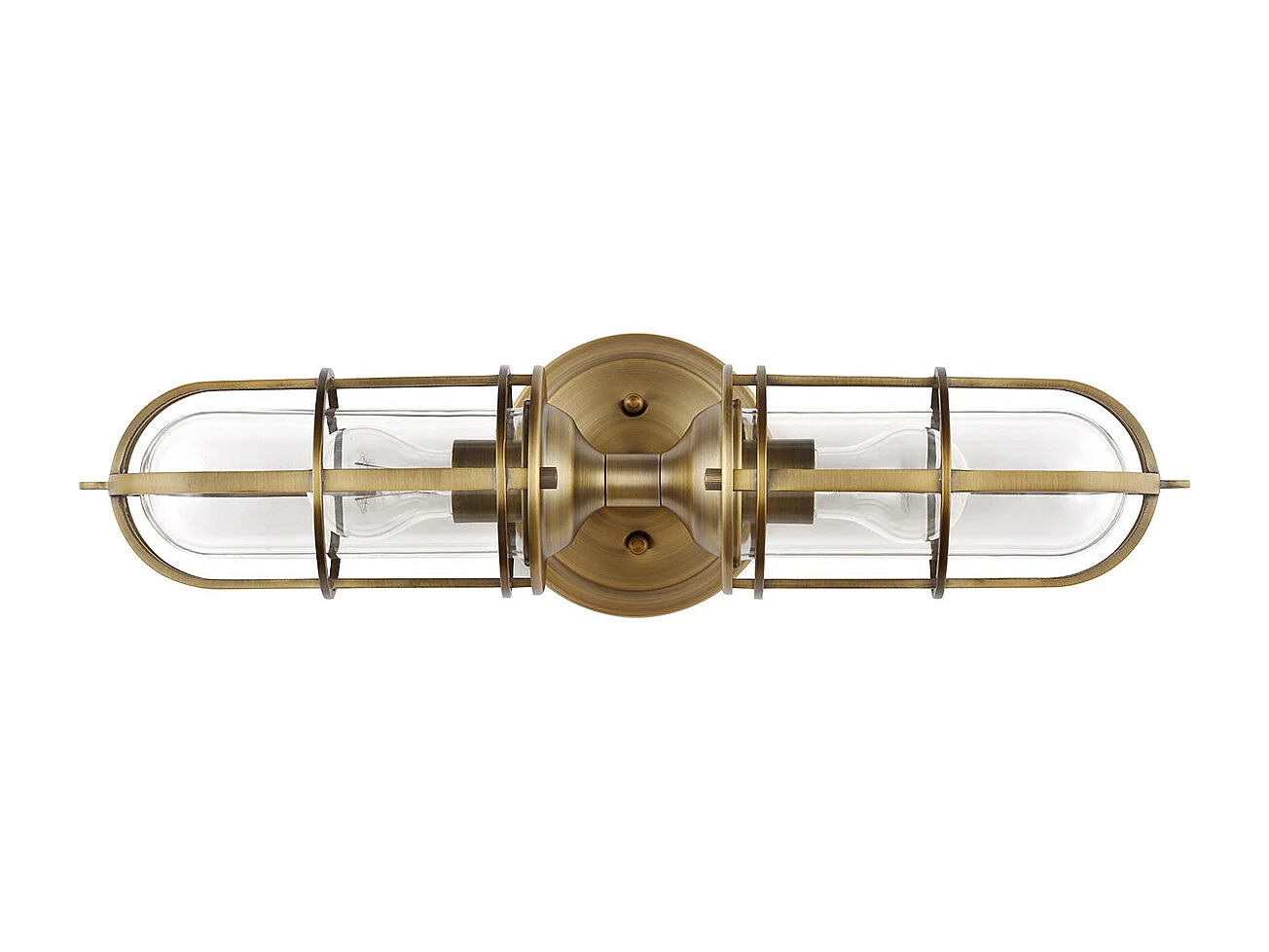 Urban Restoration Applique a 2 luci Feiss Ottone antico scuro IP44