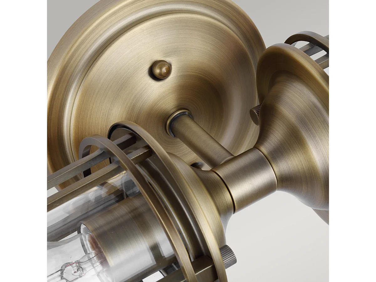 Urban Restoration Applique a 2 luci Feiss Ottone antico scuro IP44