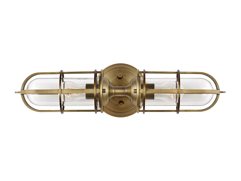 Urban Restoration Feiss 2 licht Wandleuchte Dark Antik Messing IP44