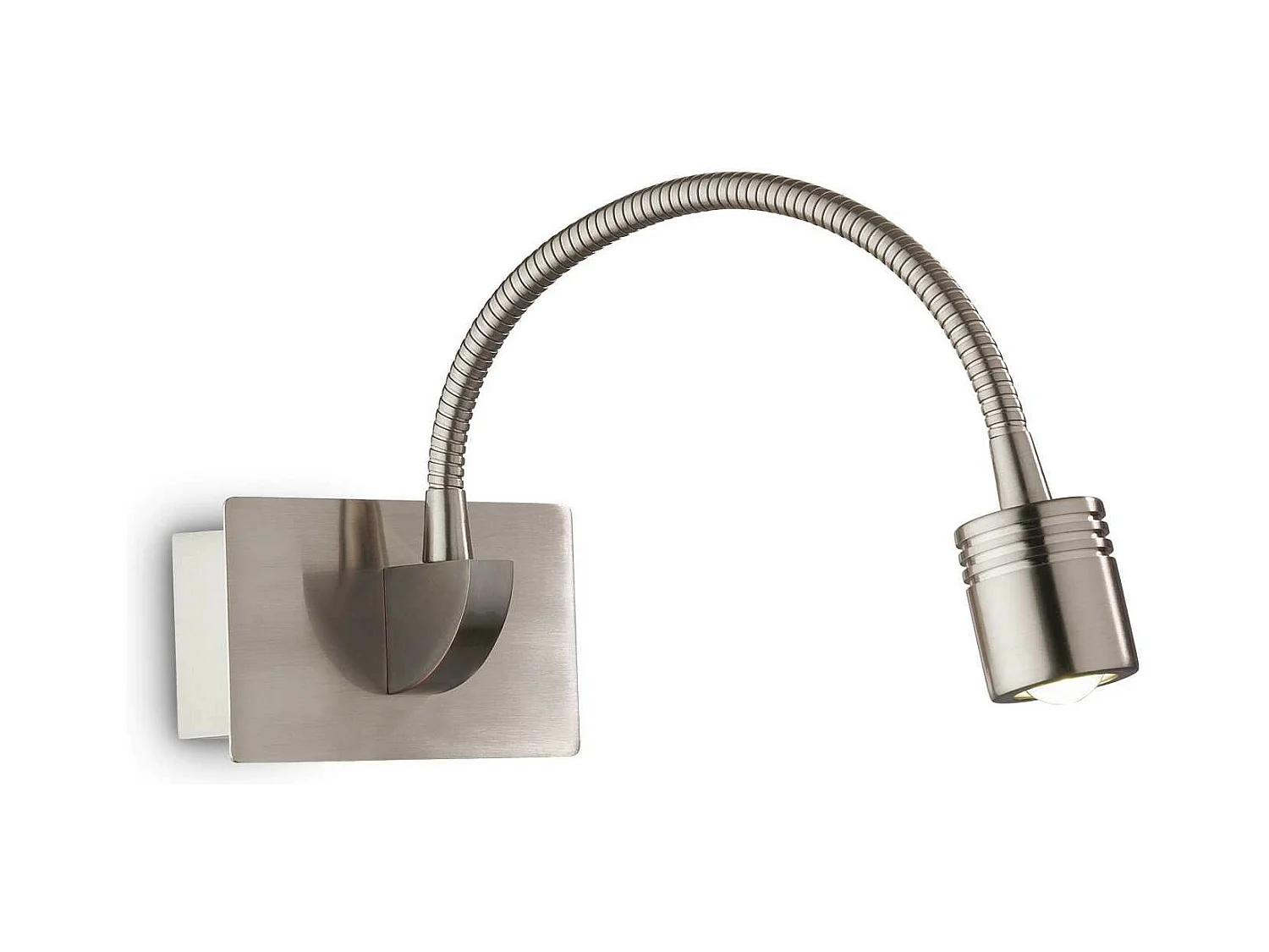 Ideal Lux Dynamo - Lampada da lettura a parete orientabile a LED 1 luce Nickel