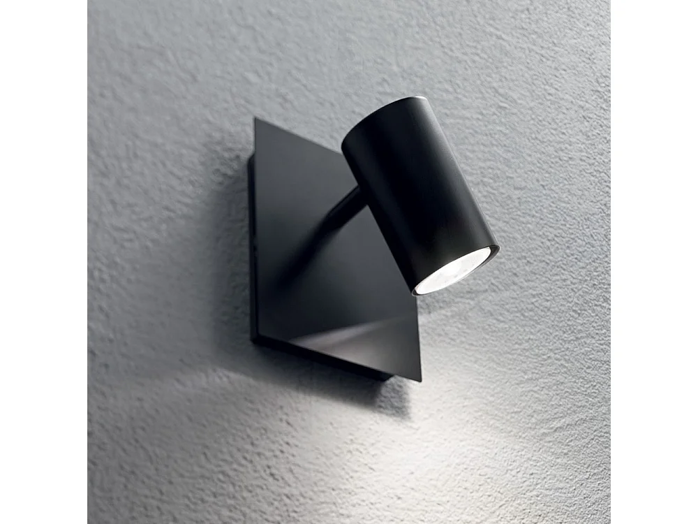 Ideal Lux Spot Applique à 1 lumière noire