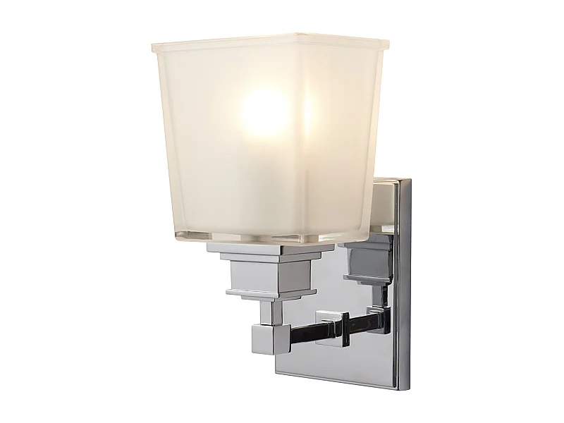 Elstead Aylesbury 1 ljus badrumsvägglampa polerad krom IP44, G9