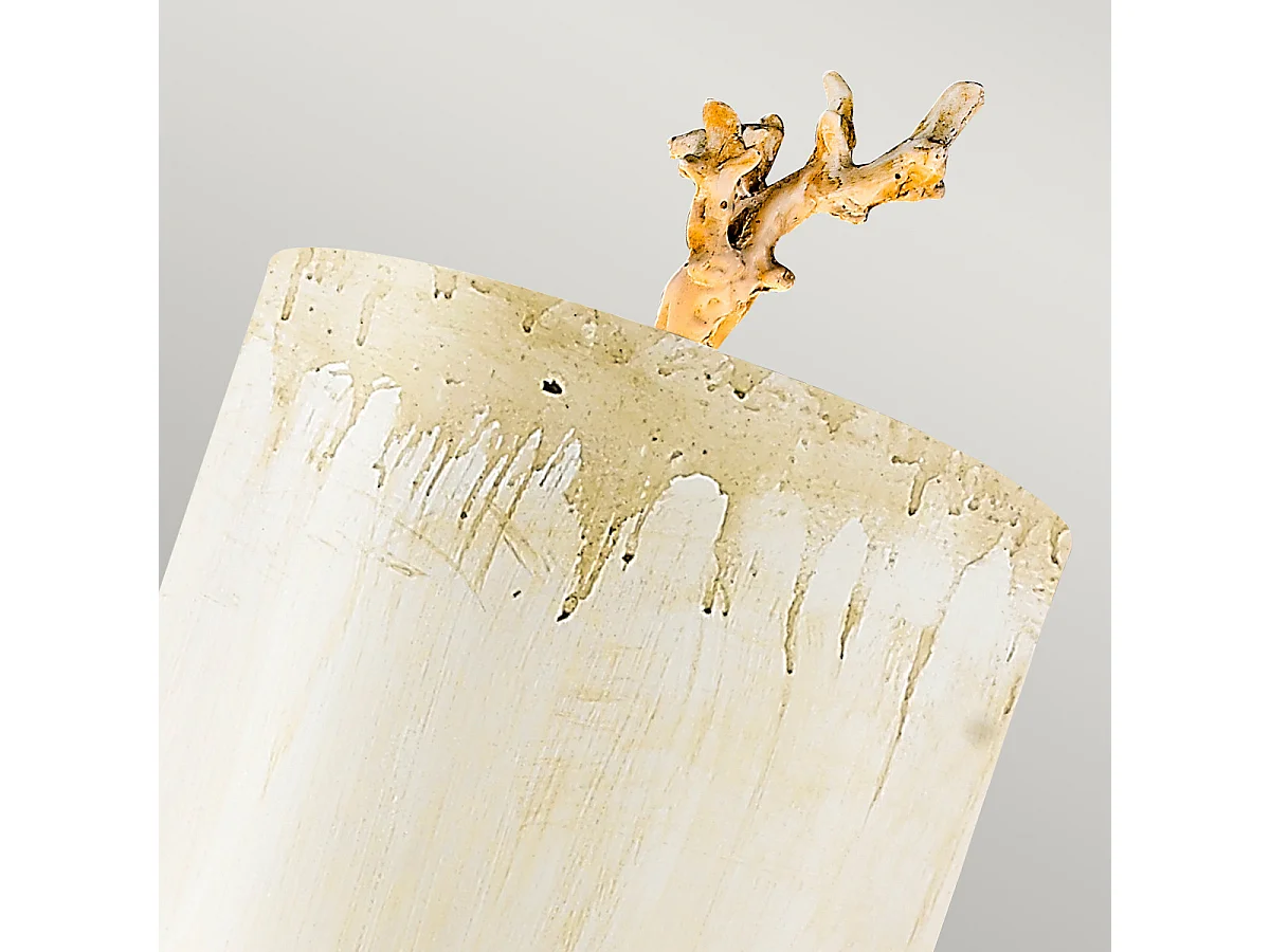 Elstead Trellis - Stucco per applique da interni a 1 luce, foglia argento, E27