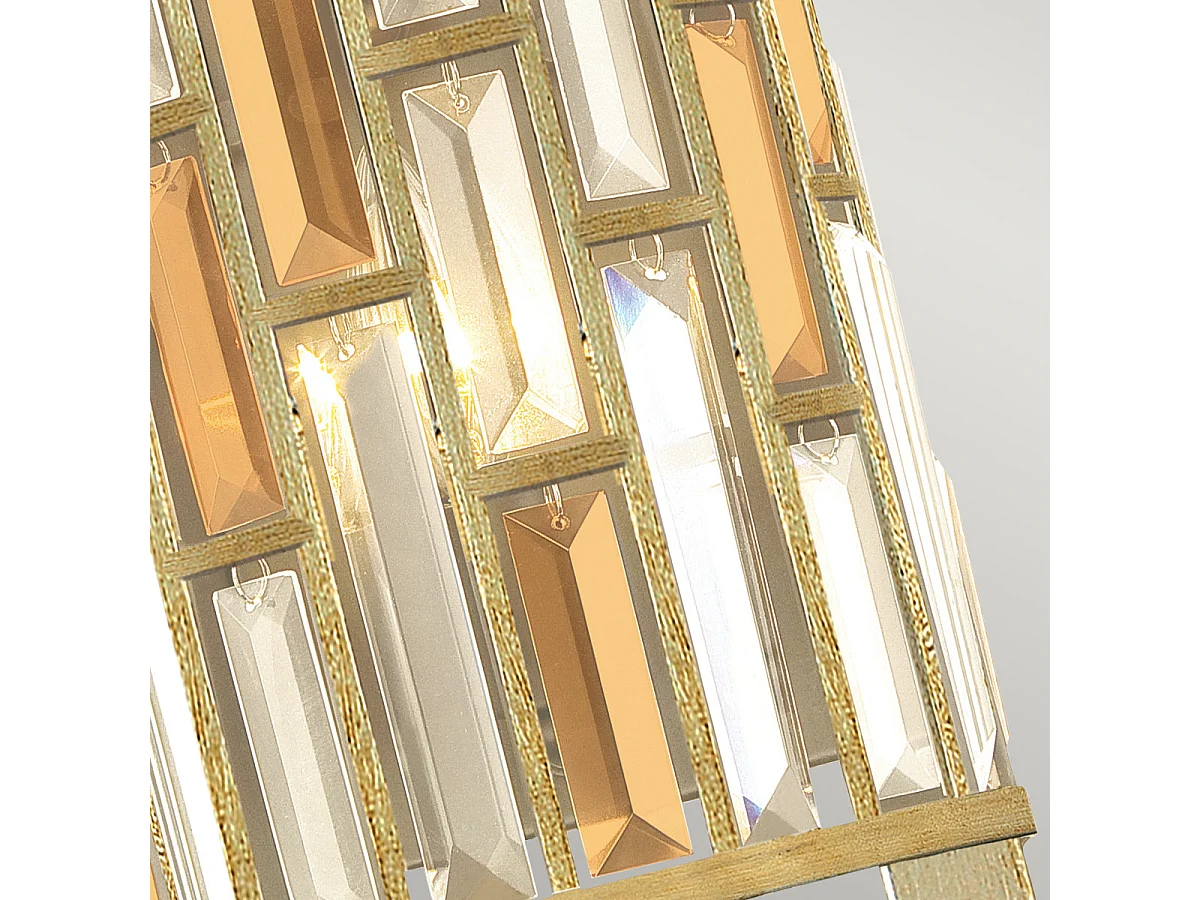 Elstead Gemma - Applique da Interno 2 Luci Foglia Argento, E14