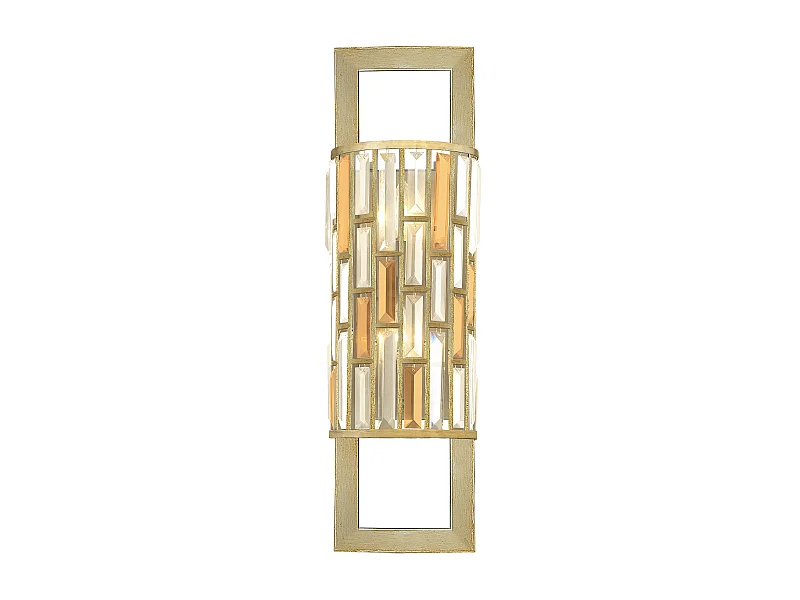 Elstead Gemma - 2 Licht Innenwandleuchte Silver Leaf, E14