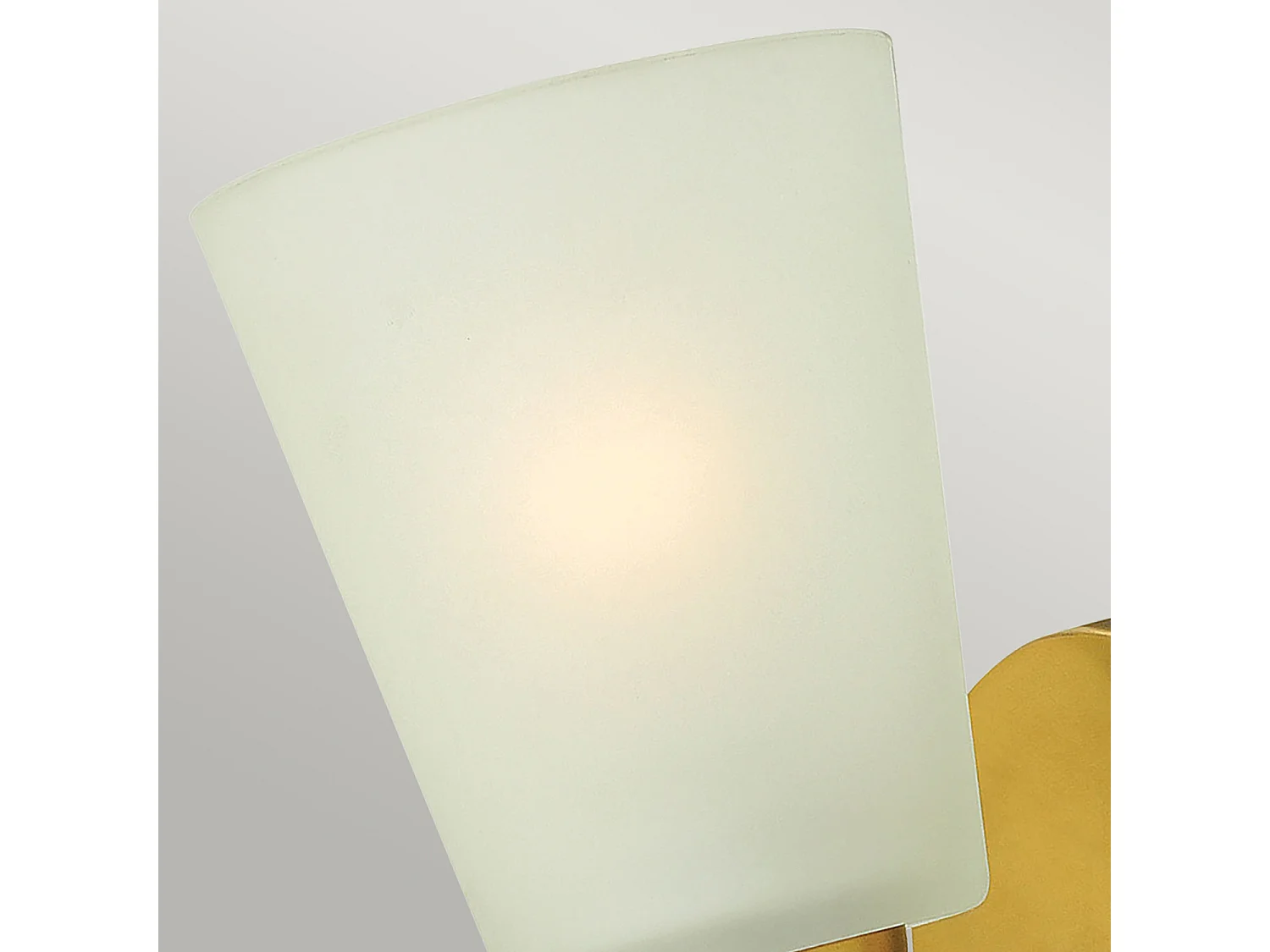 Elstead Zelda - Paralume in vetro ottone vintage con 1 luce da parete, attacco E27