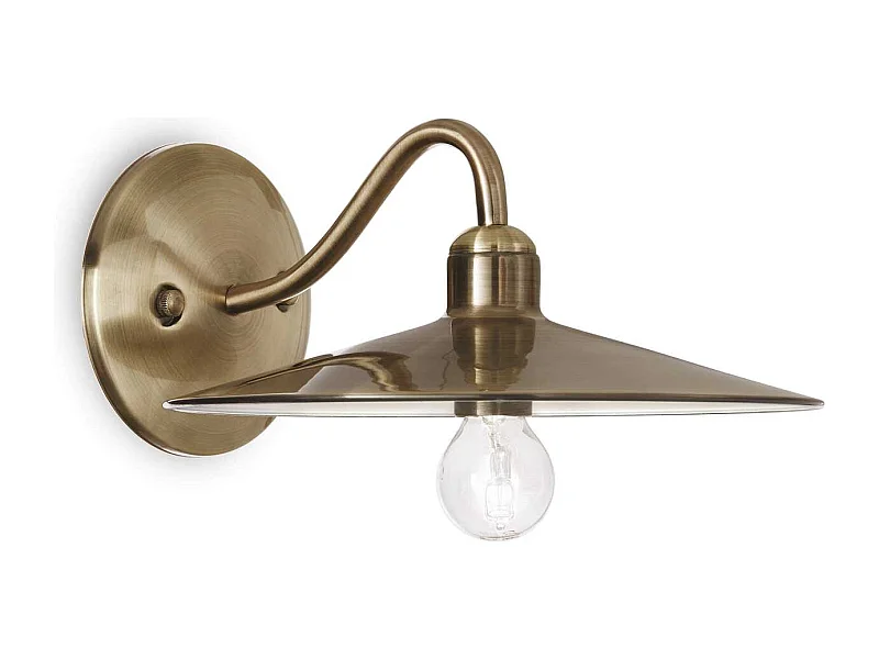 Ideal Lux Cantina - 1 Licht Innenwandleuchte Antik Messing, E14