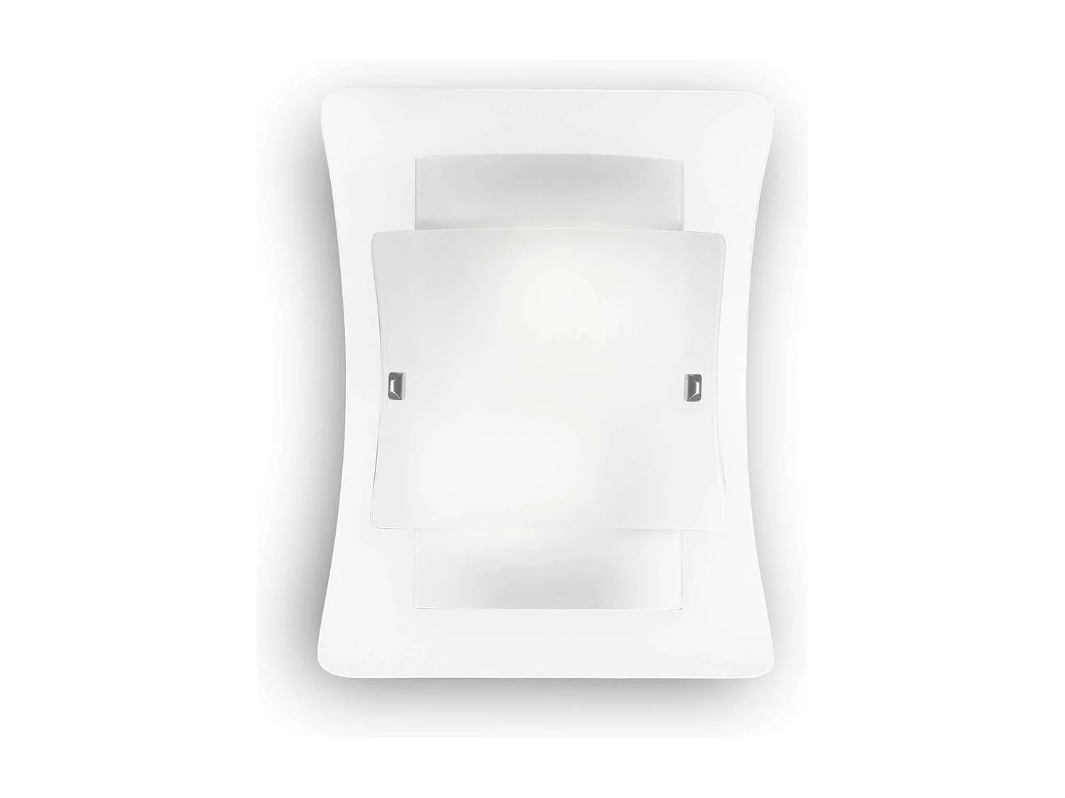 Ideal Lux Triplo - Aplique de pared grande para interiores de 2 luces de vidrio, E27