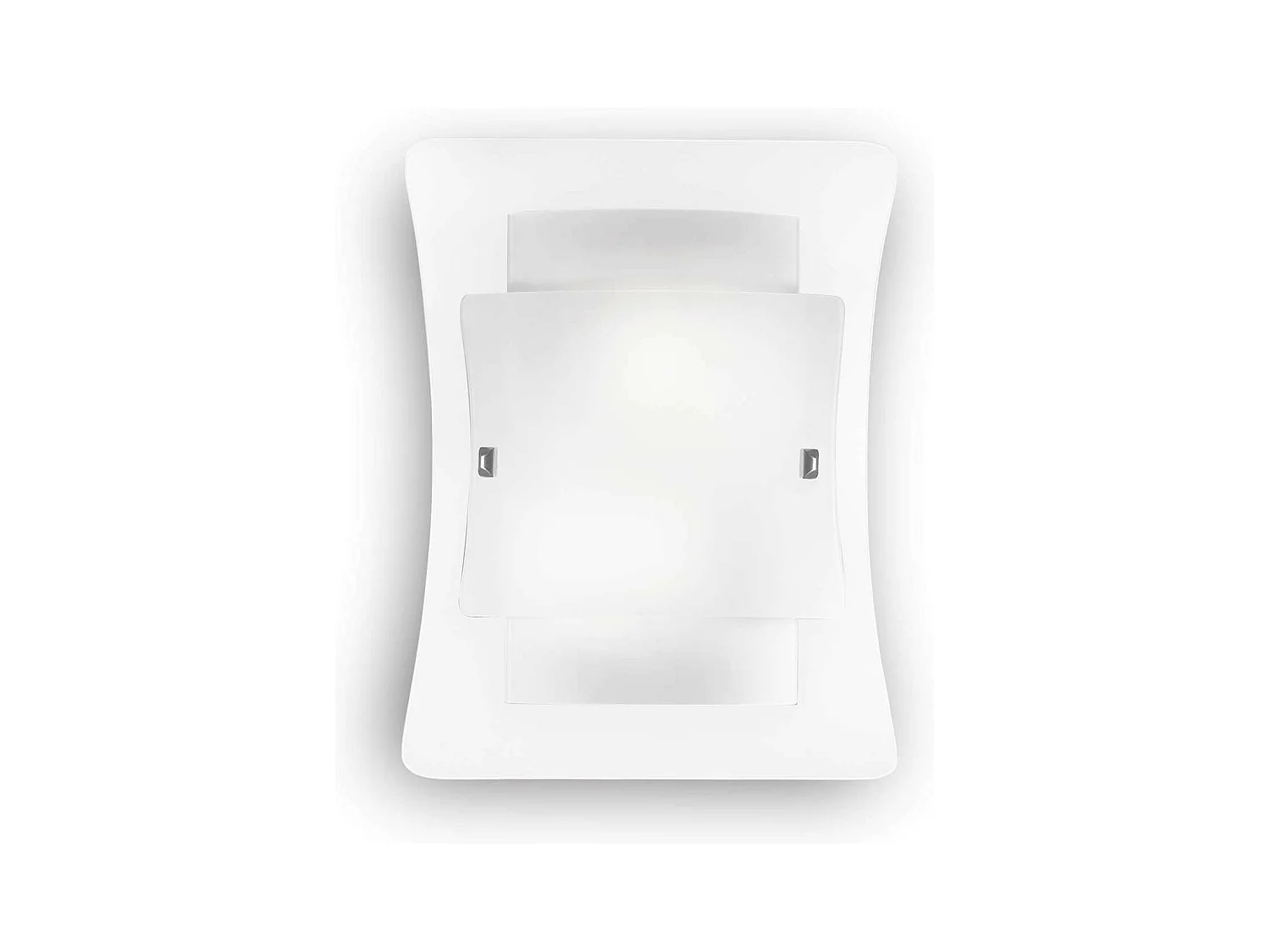 Ideal Lux Triplo - Lampada da parete grande per interni a 2 luci in vetro, E27