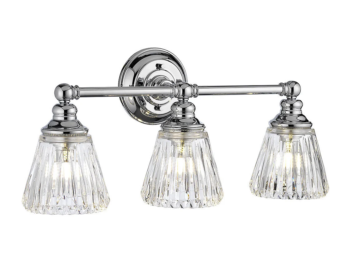 Keynes 3-flammige Wandleuchte Chrom poliert IP44