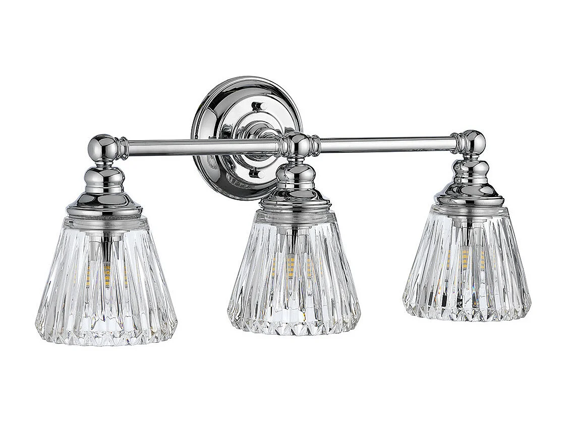 Keynes 3-flammige Wandleuchte Chrom poliert IP44