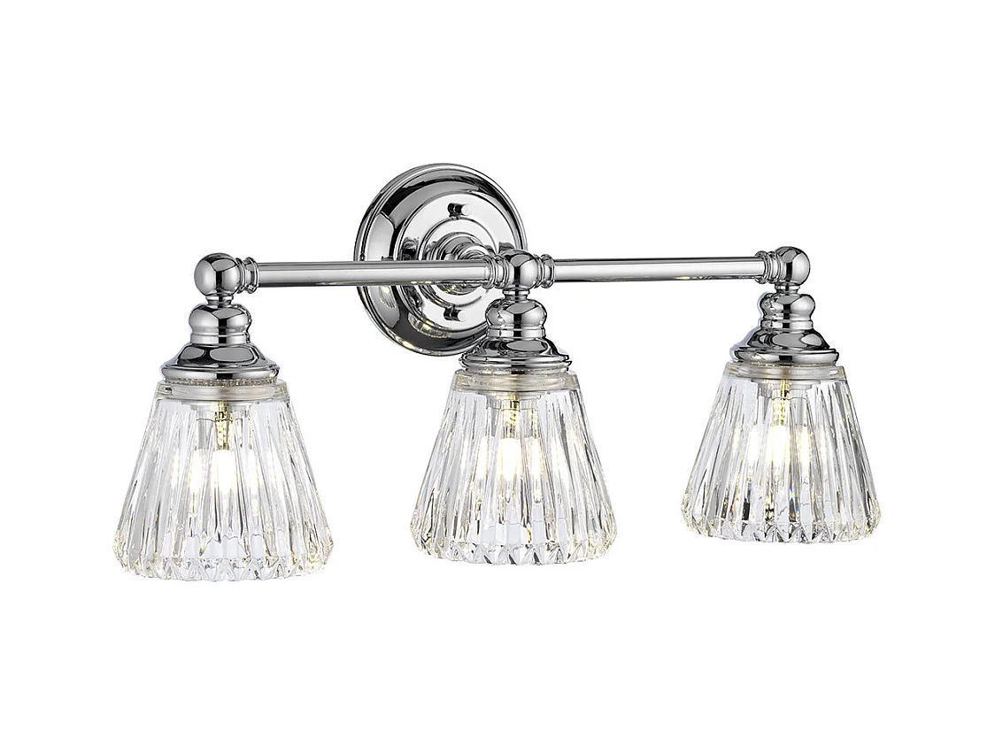 Keynes Applique 3 Luci Cromo Lucido IP44