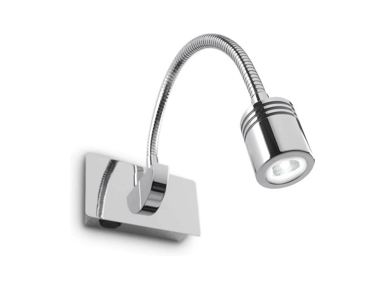 Ideal Lux Dynamo - Lampada da lettura a LED a 1 luce da interno orientabile, cromata