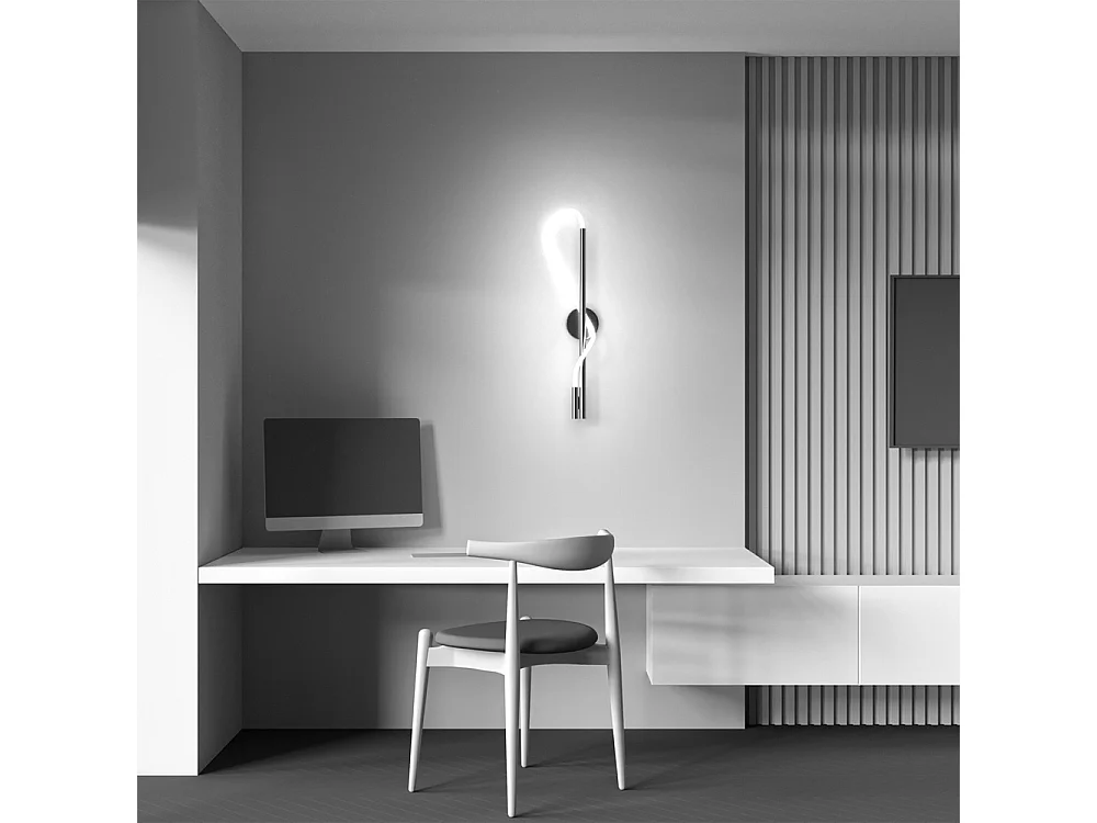 Maytoni Tau Moderne integrierte LED-Wandleuchte Gold 3000K