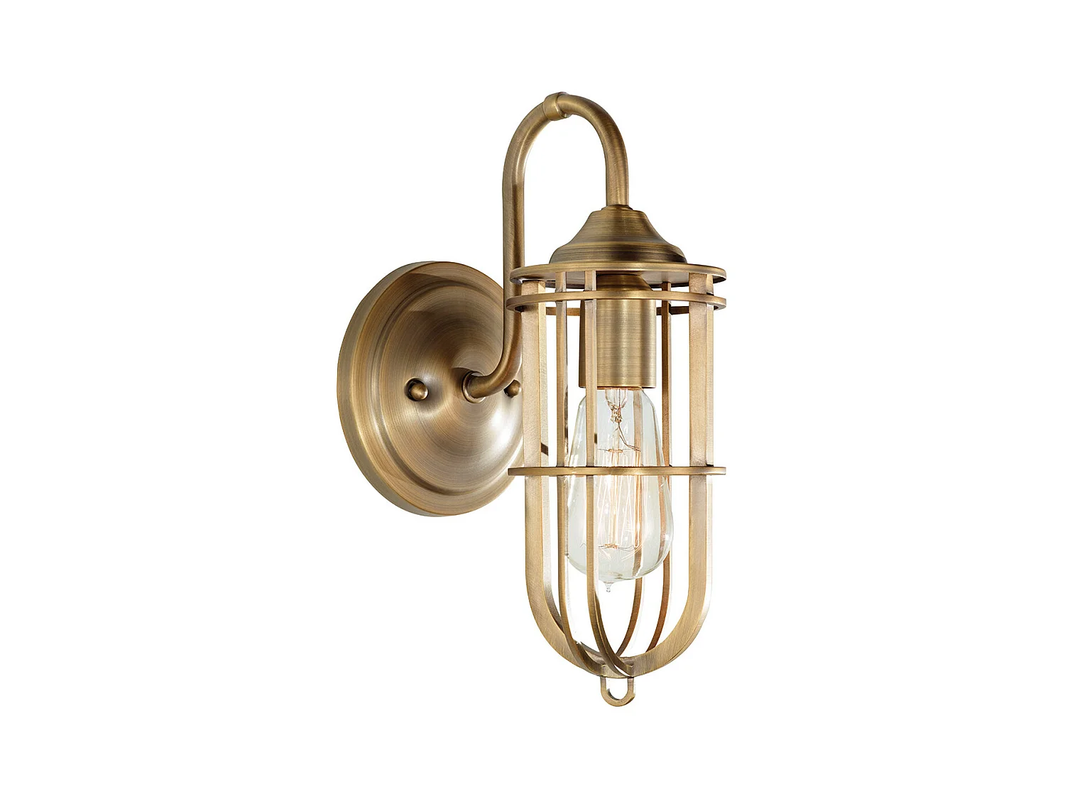 Elstead Urban Renewal - 1 Licht Innenwand Licht Dunkel Antik Messing, E27
