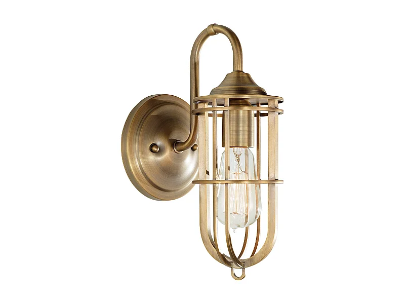 Elstead Urban Renewal - 1 Licht Innenwand Licht Dunkel Antik Messing, E27