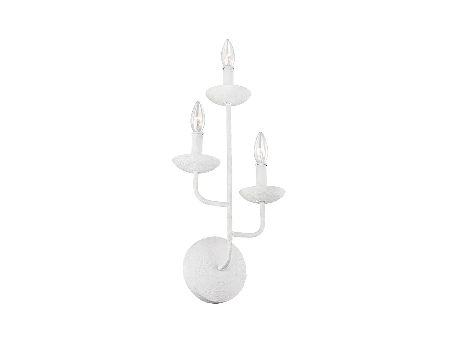 Elstead Feiss Annie Bougie Applique Murale Plâtre Blanc