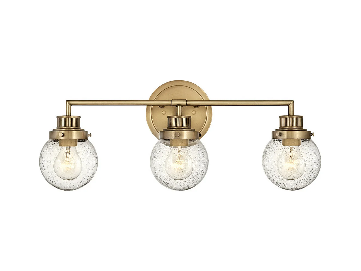 Elstead Hinkley Poppy Badezimmer-Wandleuchte Heritage Messing, IP44