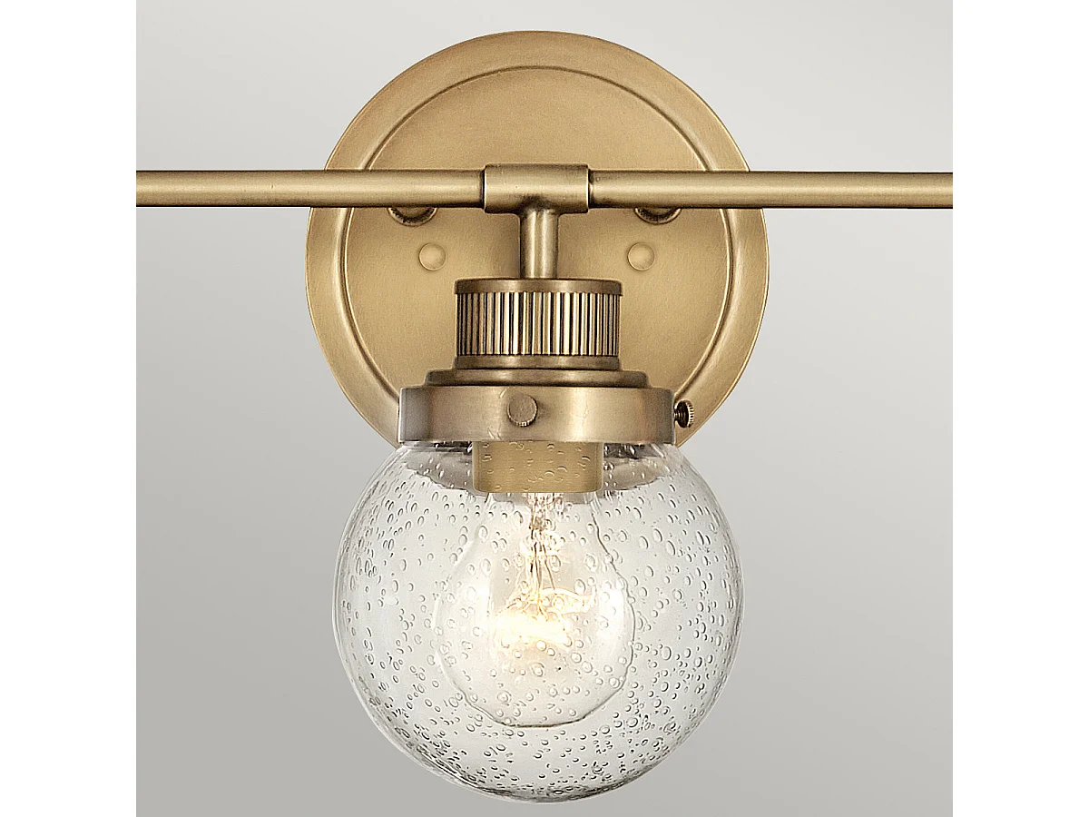 Elstead Hinkley Poppy Lampada da parete per bagno Heritage Ottone, IP44