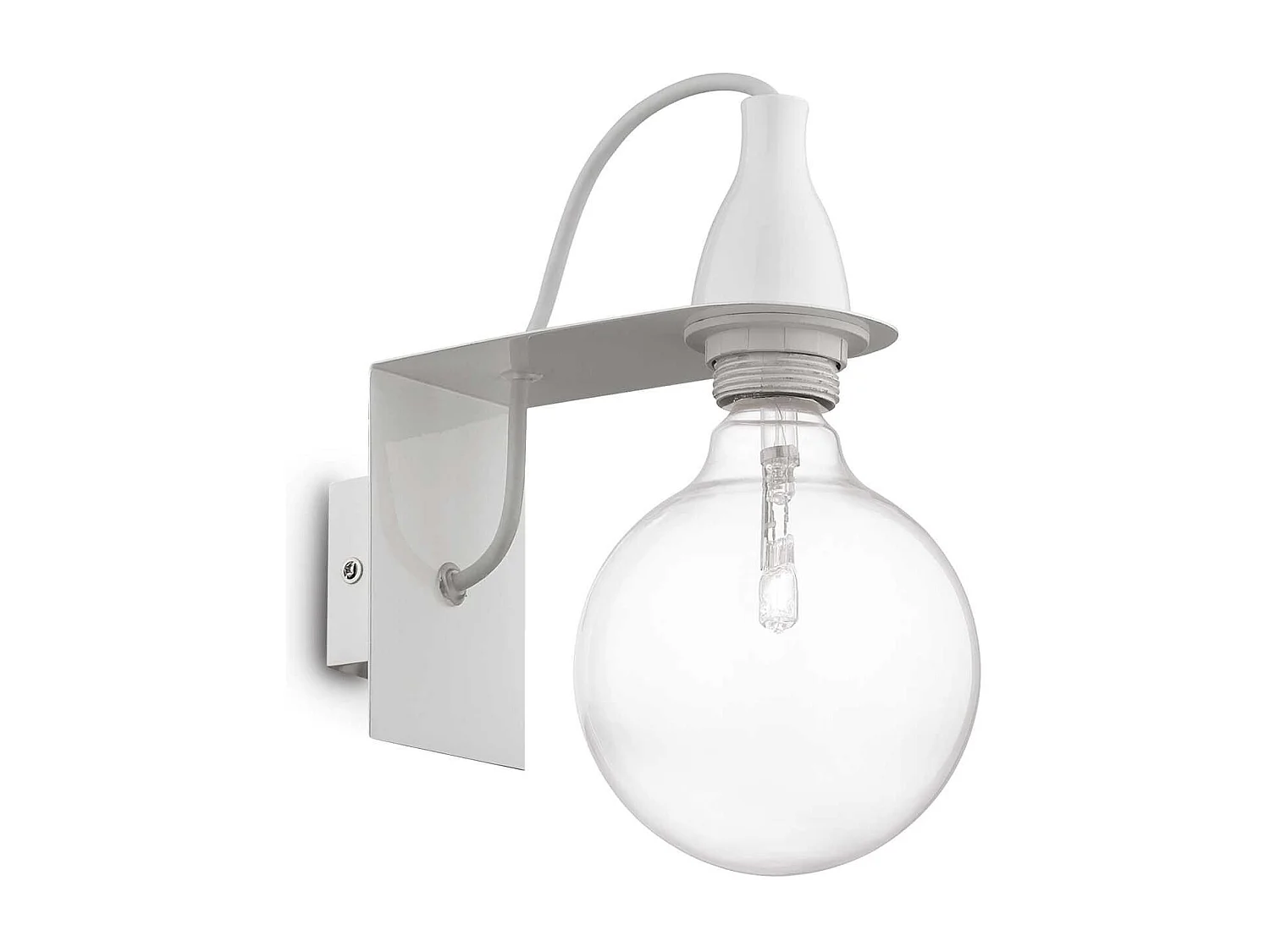 Ideal Lux Minimal - 1 Licht Wandleuchte Weiß, E27