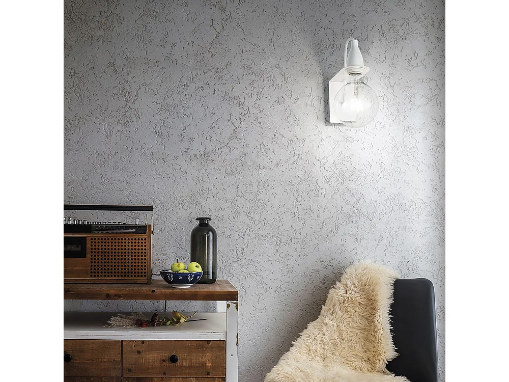 Ideal Lux Minimal - 1 Licht Wandleuchte Weiß, E27