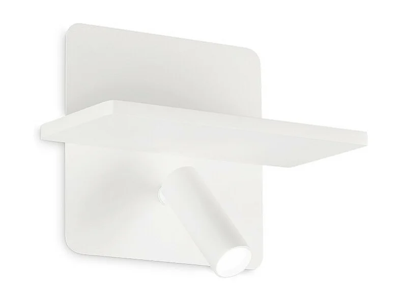 Ideal Lux PIANO Luz de lectura LED de 2 luces blanca, interruptor incorporado, 3000 K, no regulable