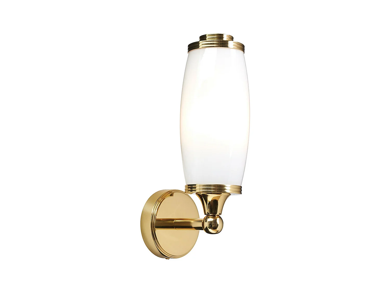 Elstead Eliot - 1 Licht Badezimmer Wandleuchte aus poliertem Messing IP44, G9
