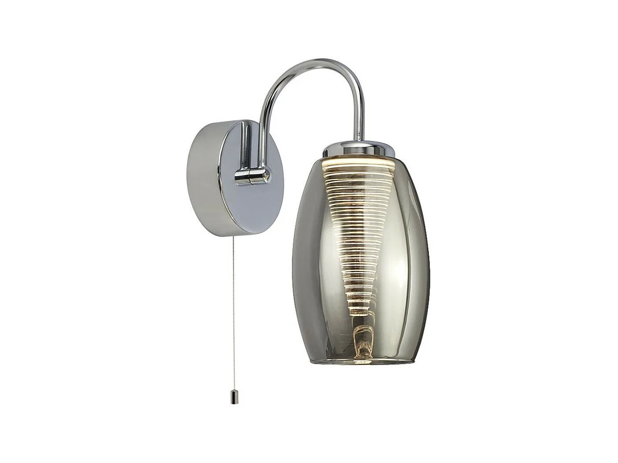 Searchlight Cyclone Applique 1 Luce, Vetro Fumè 3000K