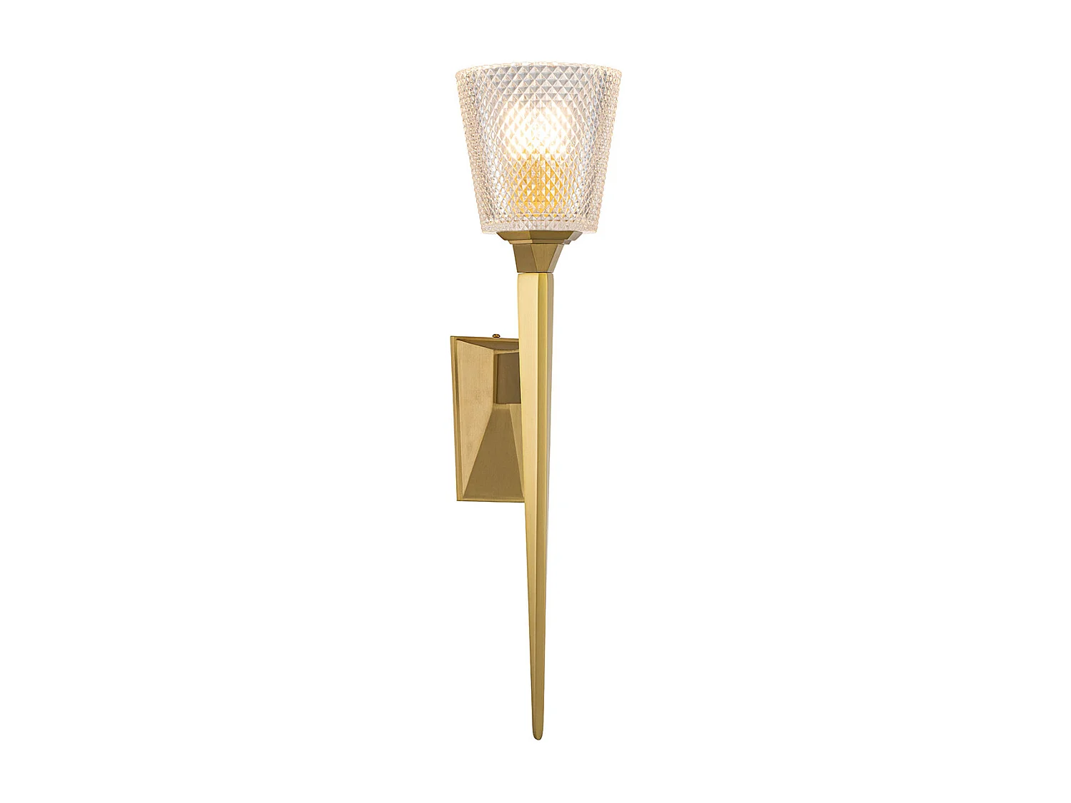 Elstead Verity Lampada da parete in ottone spazzolato, IP44
