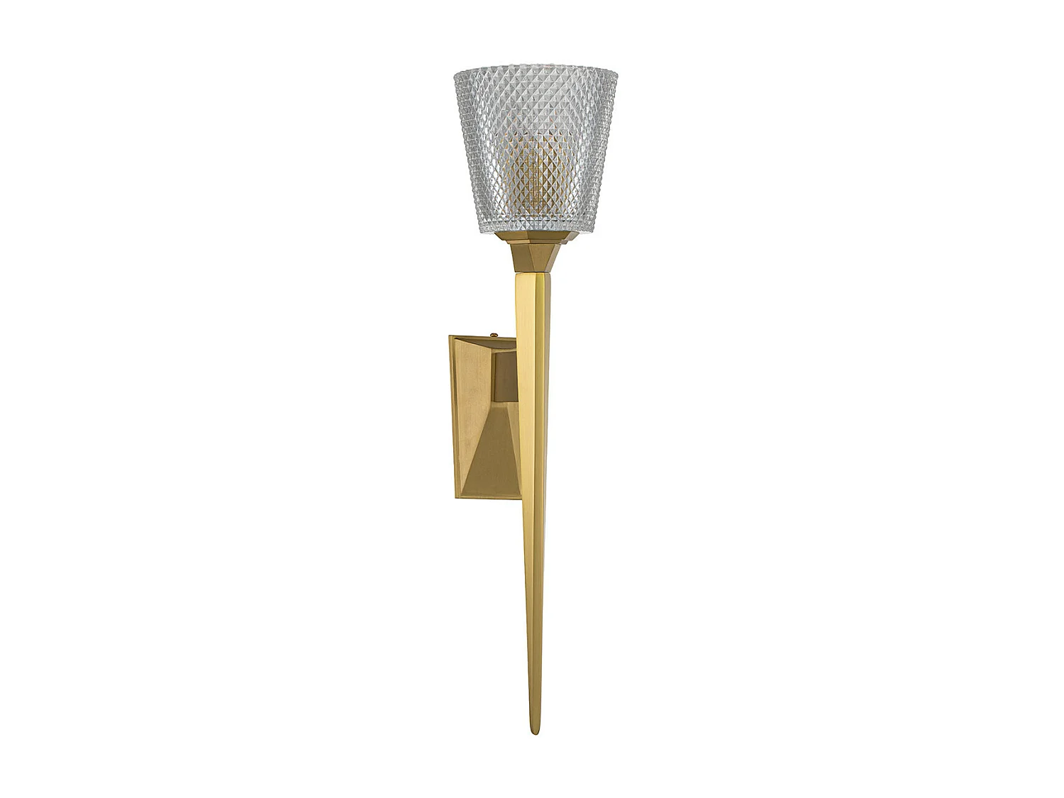 Elstead Verity Lampada da parete in ottone spazzolato, IP44
