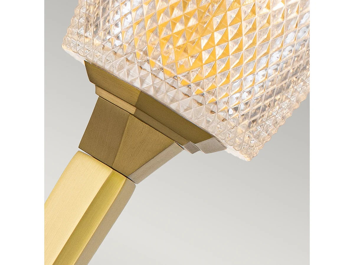 Elstead Verity Lampada da parete in ottone spazzolato, IP44